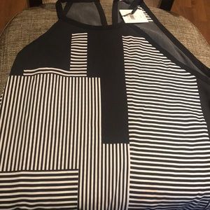 Top, black and white, never worn!